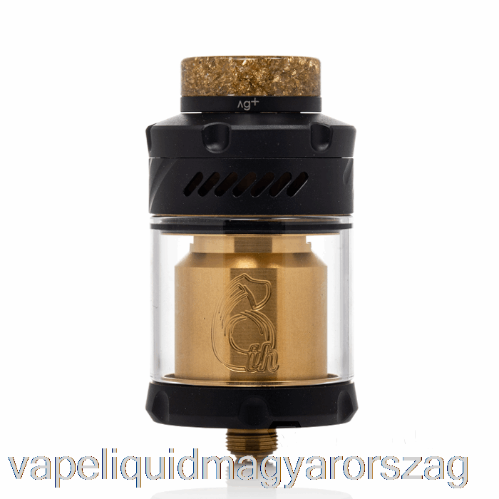 Hellvape Dead Rabbit V3 25mm Rta [6th Anni] Black Gold Vape E Cigi